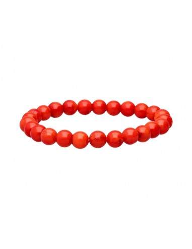 Bracelet de corail teinté 8mm