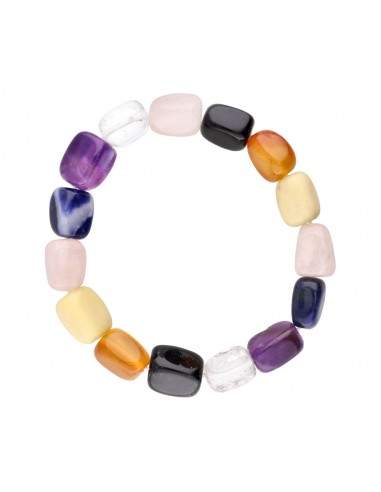 Bracelete Chakras Rodado 13x9mm