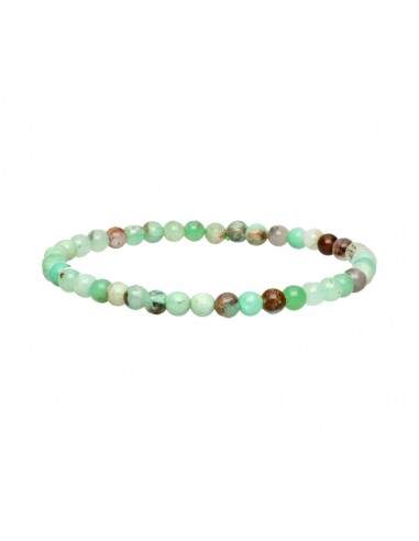 Bracelet en chrysoprase de 4 mm