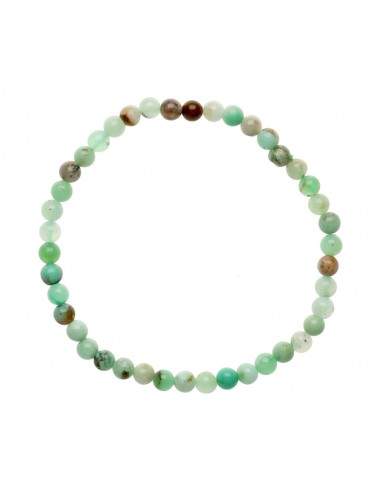 Bracelet en chrysoprase de 4 mm