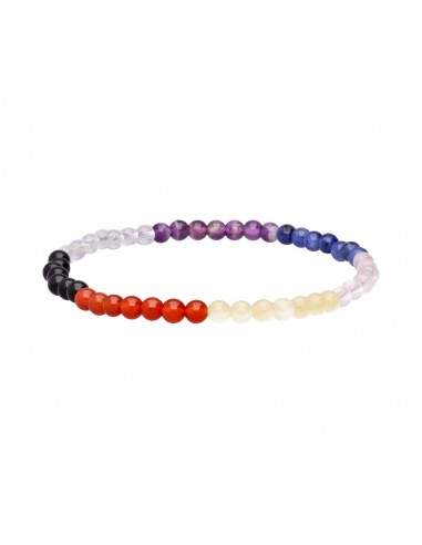 Pulsera Chakras con Ónix 4mm -2-