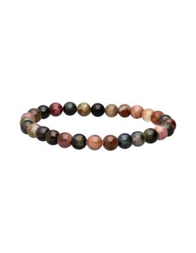 Bracelet de tourmaline multicolore 6mm