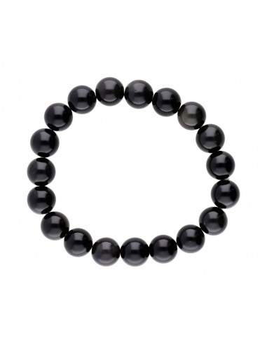 Bracelet d'obsidienne arc-en-ciel 10mm