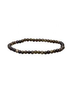 Bracelet d'obsidienne dorée...