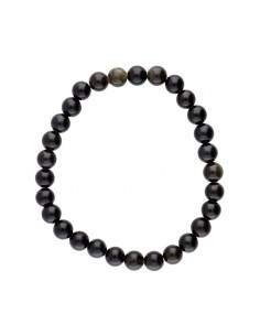 Bracelet d'obsidienne dorée... 2