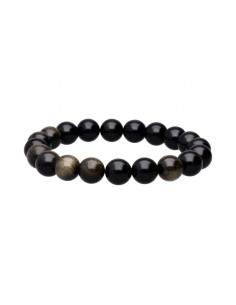 Bracelet d'obsidienne dorée...