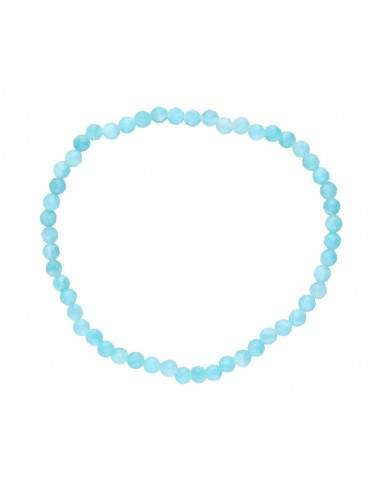 Facetada Amazonite peruana 3mm Bracelete