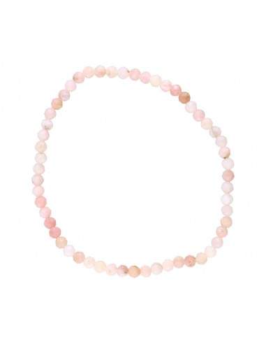 Pulsera Facetada de Ópalo Rosa 3mm