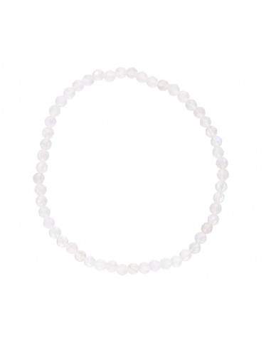 Pulseira Facetada de Pedra da Lua 3mm