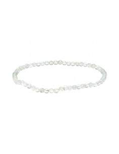 3mm Prehnite Faceted Bracelet
