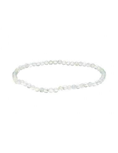 Bracelet à facettes en prehnite 3mm