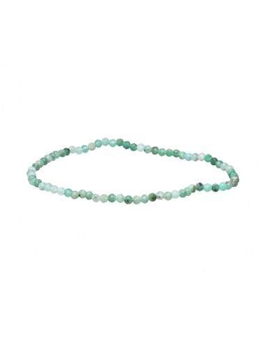 Bracelet à facettes en émeraude 3mm