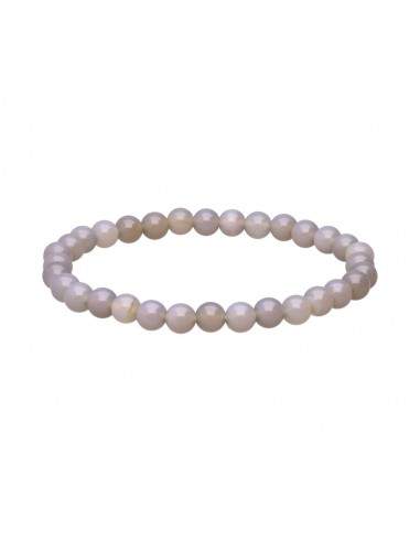 Pulseira de Ágata Cinzenta 6mm
