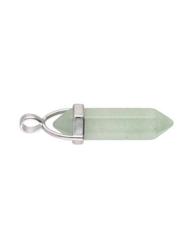 Small Green Quartz Bitermined Pendant
