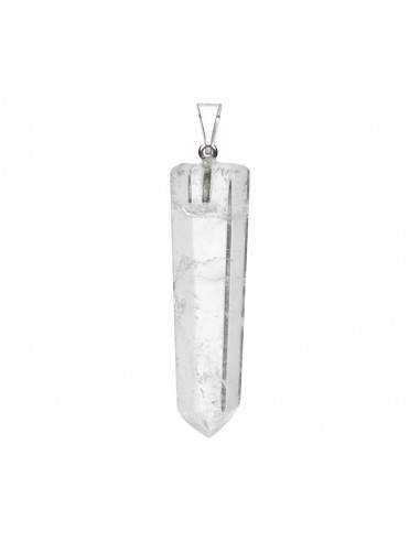Polished White Quartz Point Pendant