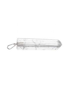 Pendentif en quartz blanc poli 2