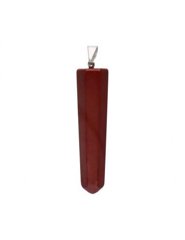 Colgante Punta de Jaspe Rojo Pulida