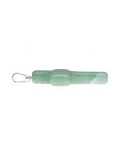 Pendentif croix en quartz vert 2