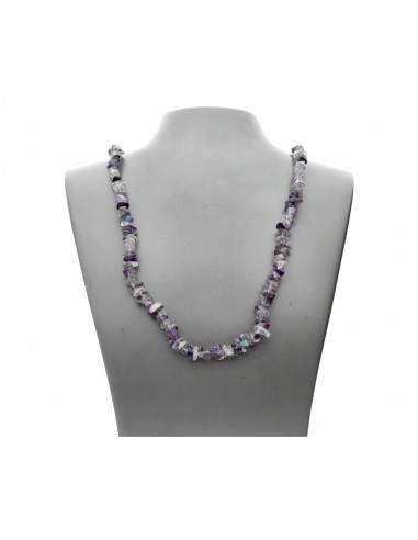 Collier de Fluorite arc-en-ciel en...