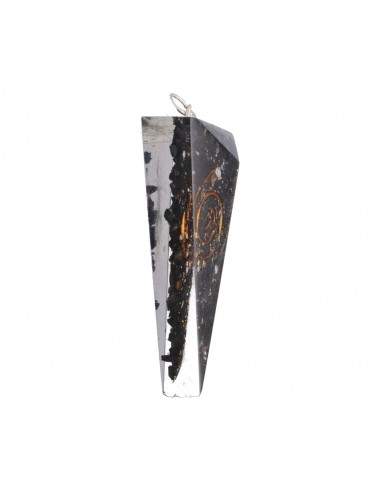 Pendentif flèche en résine avec Shungite