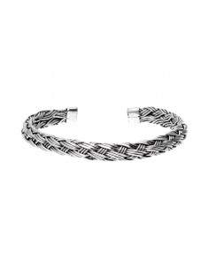 Bracelet tressé en argent...