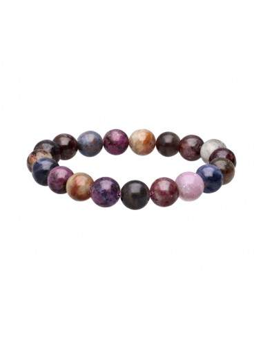 Pulseira de safira multicolorida 10mm