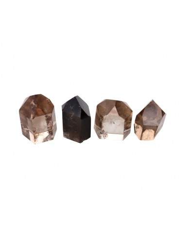 Quartz fumé pointes polies