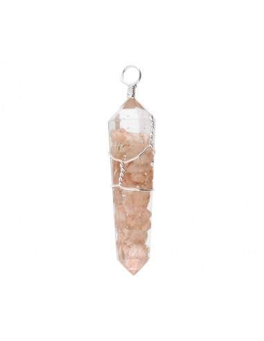 Sunstone Pendant with Resin...