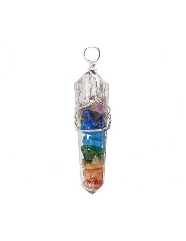 Pendentif Chakras avec résine...