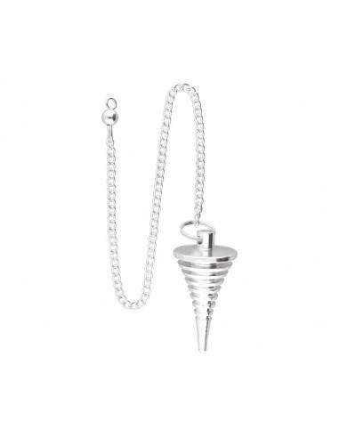 Silver Plated Conical Isis Pendulum...