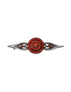 Broche en argent 925 Corail