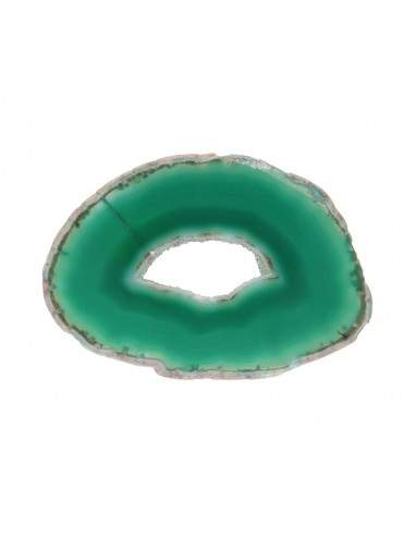 Medium Dyed Green Agate Plate