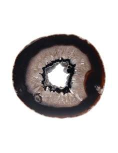 Large Dyed Black Agate Plaque