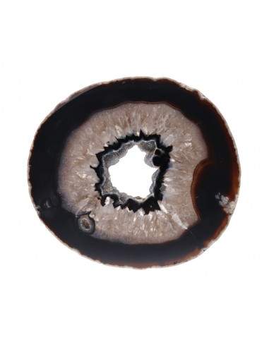 Large Dyed Black Agate Plaque