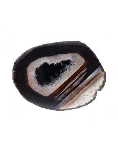 Large Dyed Black Agate Plaque