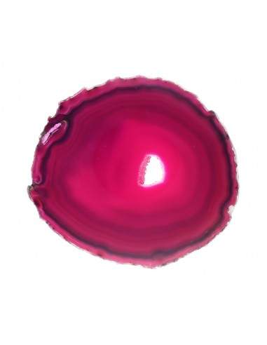 Placa de Ágata Fucsia Teñida Grande