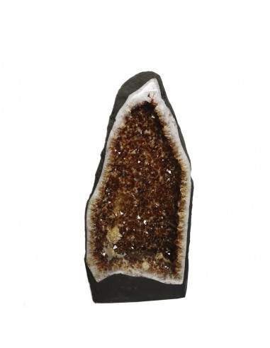 Géode de citrine chauffée GA662
