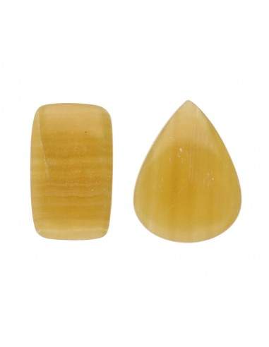 Cabochon de calcite jaune