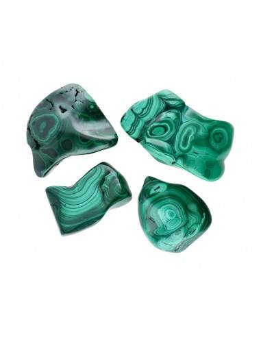 Polished forms of Malachite