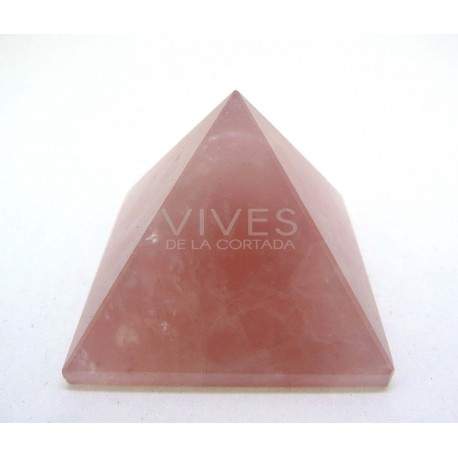 Pirâmide 4x4x3cm Quartzo Rosa