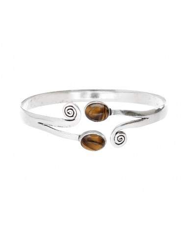 Silver Plated Bracelet with Mineral -99-
