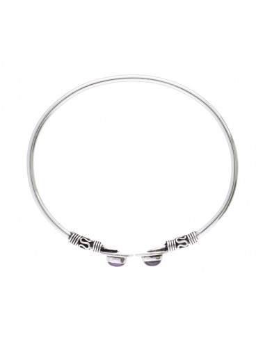 Thin Silver Plated Bracelet with...