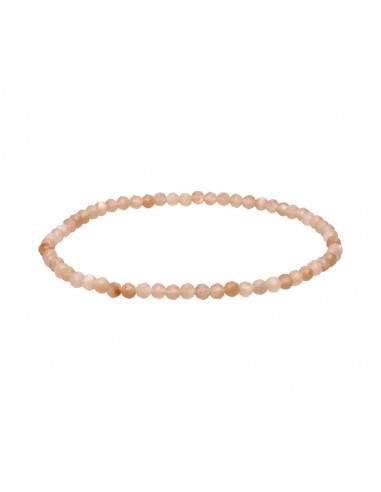 Faceted Sunstone Bracelet 3mm