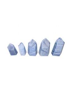 Polished Blue Quartz Points 2