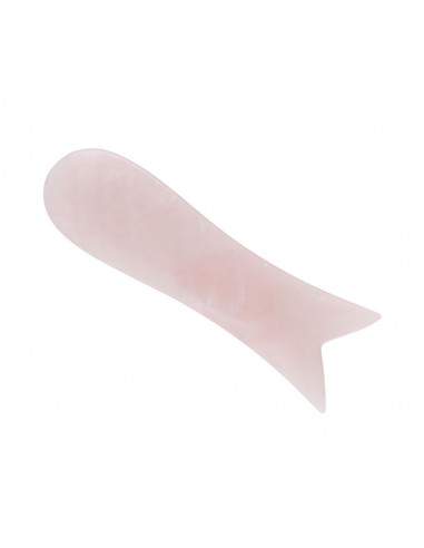 Masseur Gua Sha au quartz rose -2-