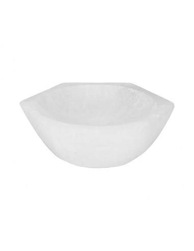 Coupe hexagonale en sélénite