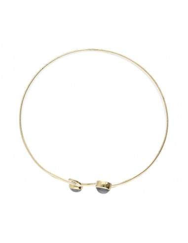 Bronze Bracelet with Labradorite -23-