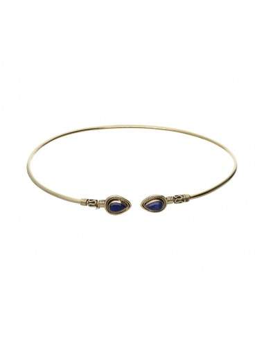 Bronze Bracelet with Mineral -7-