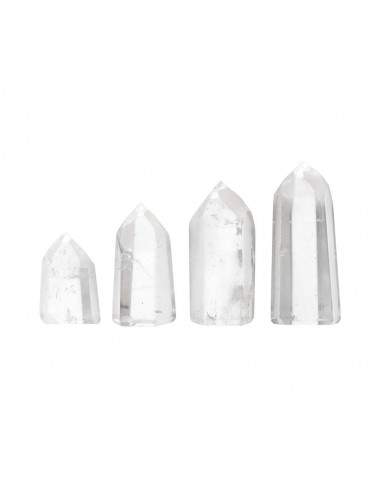 Pointes de quartz poli