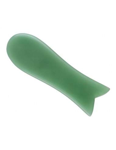 Gua Sha Quartz Fish Verde
